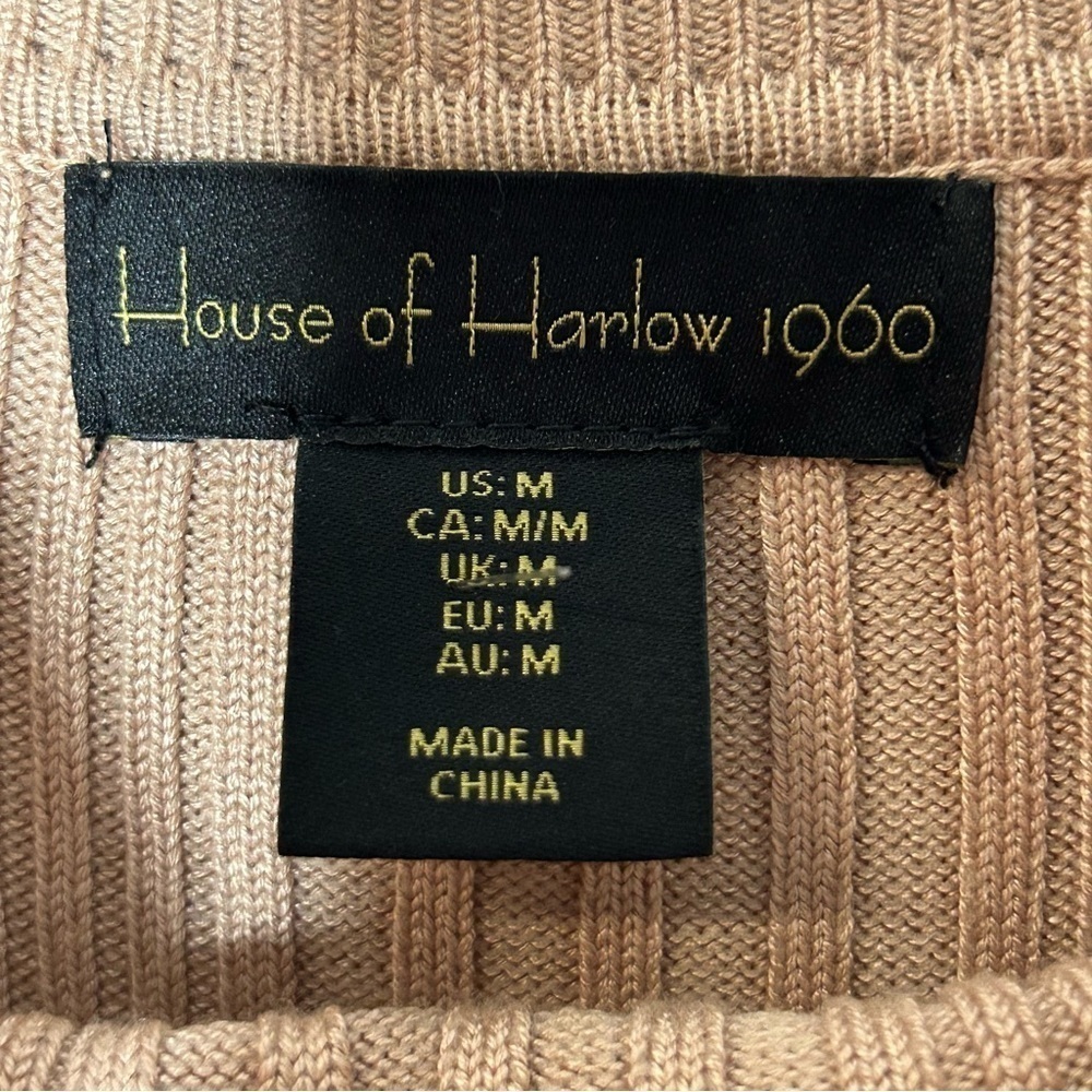 House of Harlow 1960 Tan Long Sleeve Dress - Picture 8 of 11